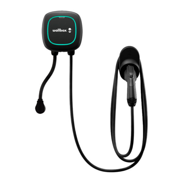 Wallbox Pulsar Plus J1772 Level 2 NEMA 14-50 Electric Vehicle (EV) Charger up to 40A - 25' - Black - Image 5