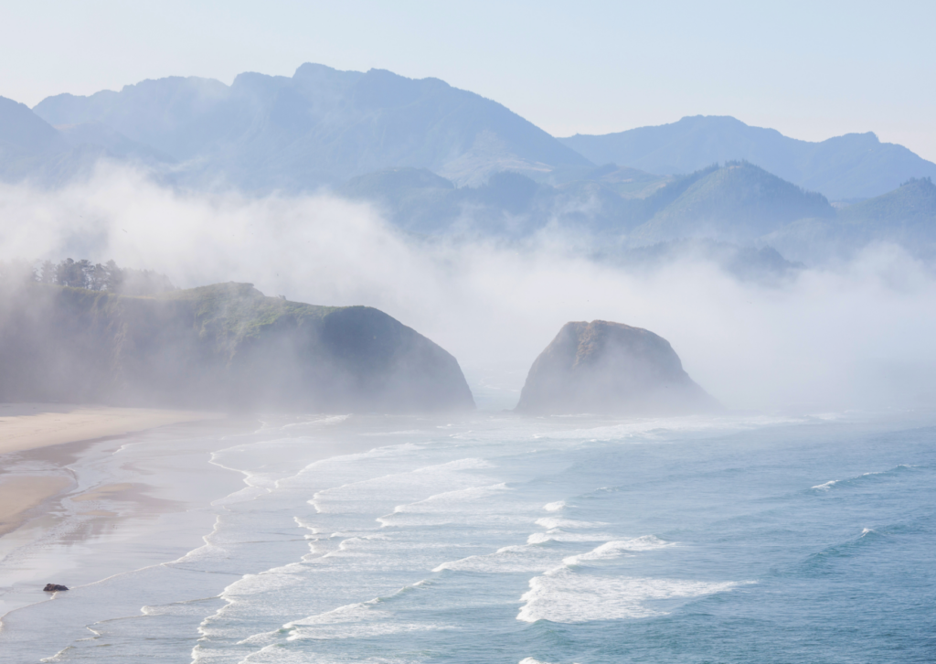 Manzanita in Oregon in an electric vehicle