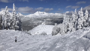 Mount Bachelor in an EV